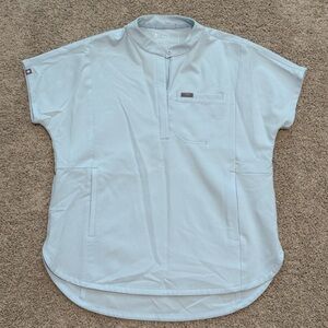 Figs Light Blue Women's Blouse Small